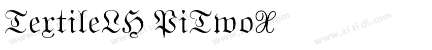 TextileLH PiTwo字体转换